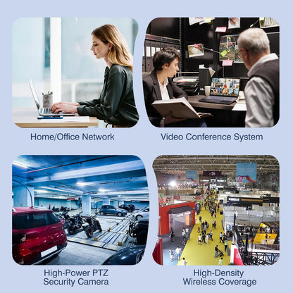 2.5Gb PoE++ Injector 90W, VunLink High Power IEEE 802.3bt Multi-Gig PoE Adapter, 55V Output, 10/100/1000/2500Mbps for WiFi 7 Access Point, PTZ Camera, Video Conference System, Plug & Play, Up to 100m