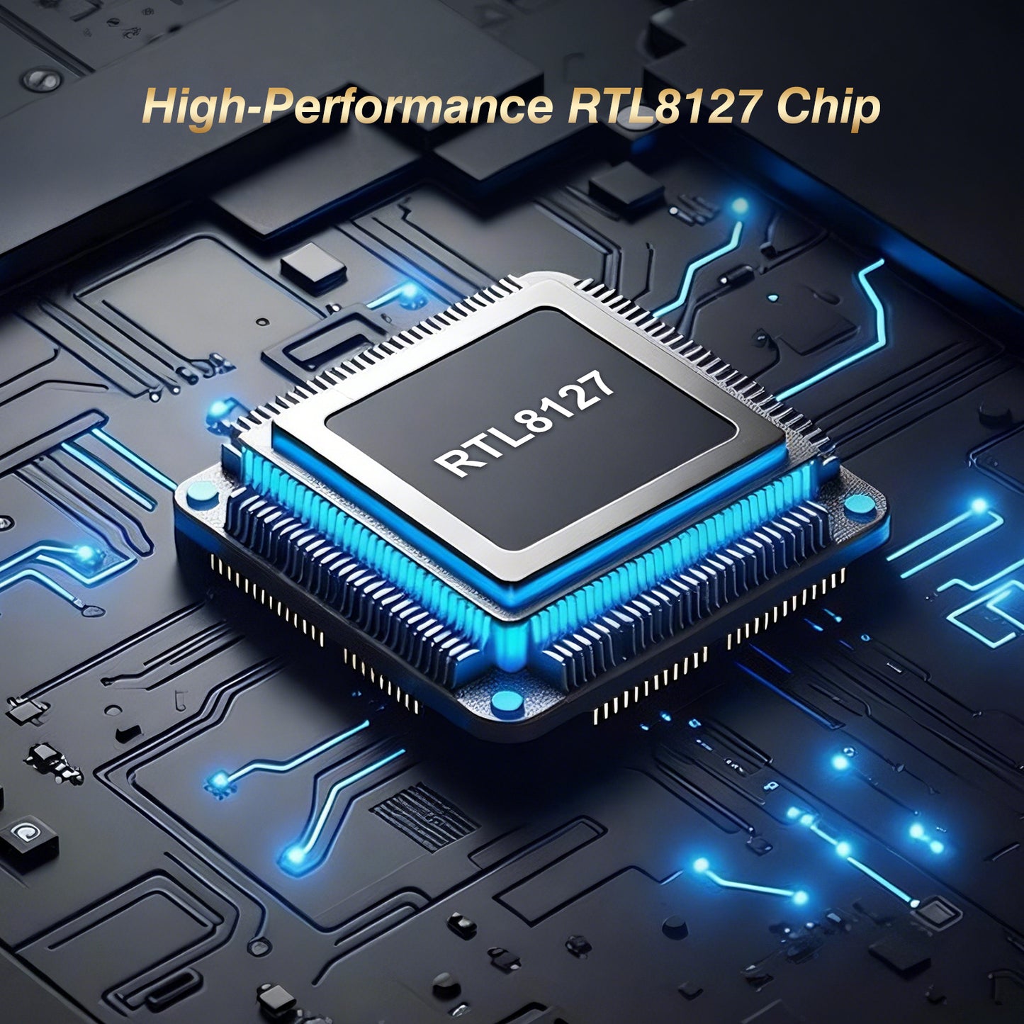 10Gb PCIe Network Card  with Realtek RTL8127AT, Multi-Gig 10G/5G/2.5G/1G NIC Adapter for PC, NAS & Server, PCIe 4.0 x1, Windows 10/11/Linux