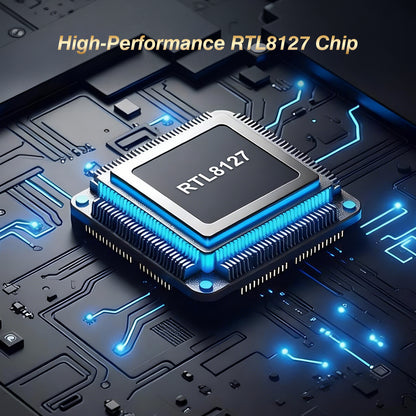 10Gb PCIe Network Card  with Realtek RTL8127AT, Multi-Gig 10G/5G/2.5G/1G NIC Adapter for PC, NAS & Server, PCIe 4.0 x1, Windows 10/11/Linux