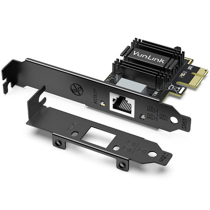VunLink 5Gb PCIe Network Card, Realtek RTL8126B LAN Adapter, Multi-Speed 5Gbps/2.5Gbps/1Gbps NIC Card for Desktop PCs, Gaming, NAS, Windows & Linux Compatible